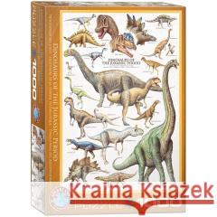Puzzle 1000 Dinozaury z okresu Jurajskiego Eurographics 0628136600996 Eurographics