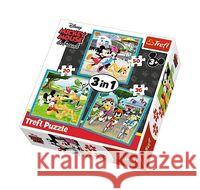 Puzzle 3w1 Myszka Miki z przyjaciółmi TREFL  5900511348460 Trefl