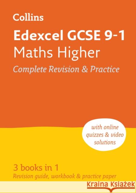 Edexcel GCSE 9-1 Maths Higher All-in-One Complete Revision and Practice: Ideal for the 2024 and 2025 Exams Collins GCSE 9780008110369 HarperCollins Publishers