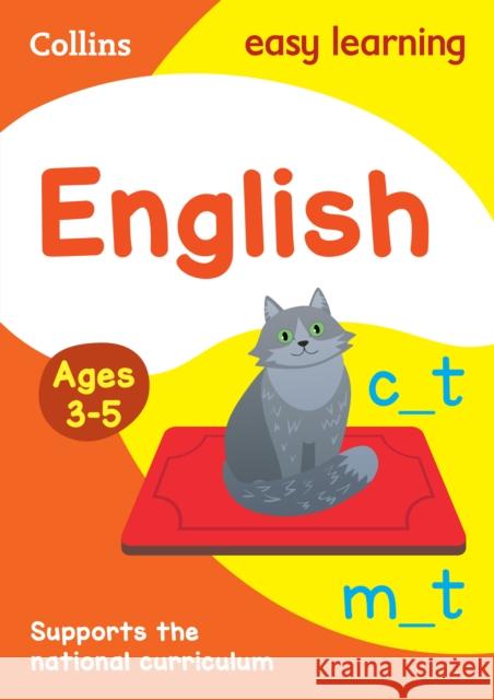 English Ages 3-5: Prepare for School with Easy Home Learning Collins Easy Learning 9780008134204 HarperCollins Publishers