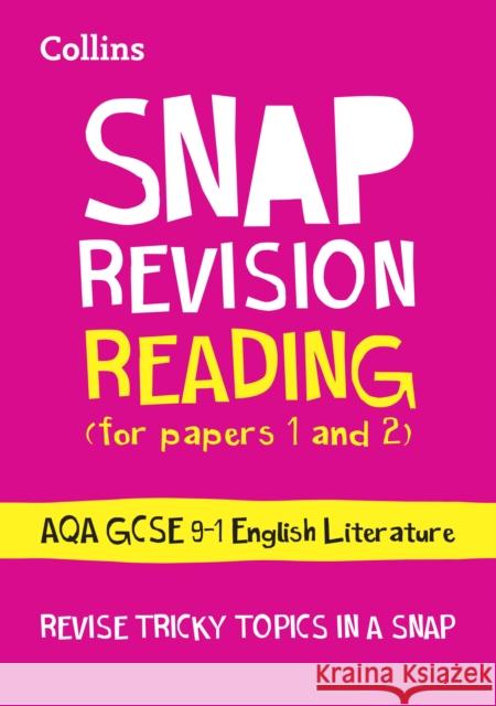 AQA GCSE 9-1 English Language Reading (Papers 1 & 2) Revision Guide: Ideal for the 2024 and 2025 Exams  9780008218089 HarperCollins Publishers