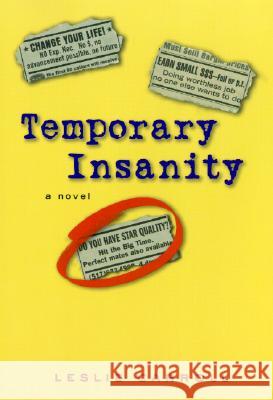 Temporary Insanity Leslie Sara Carroll 9780060563370 Avon Books
