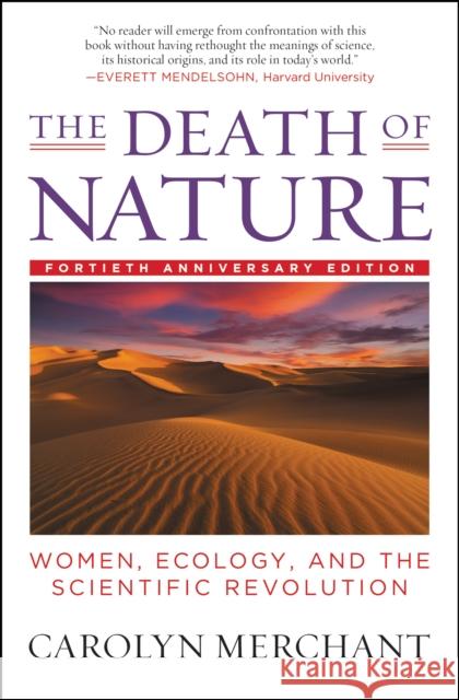 The Death of Nature Carolyn Nerchant 9780062505958 HarperCollins Publishers Inc
