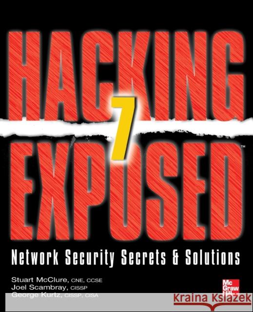Hacking Exposed 7 George Kurtz 9780071780285 McGraw-Hill Education - Europe