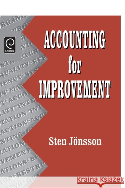 Accounting for Improvement Sten Jonsson 9780080446080 Pergamon