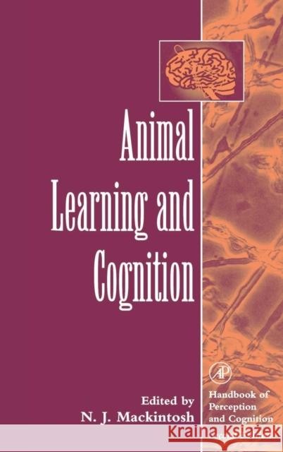 Animal Learning & Cognition Mackintosh, N. J. 9780121619534 Academic Press