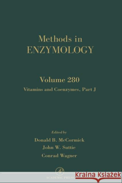 Vitamins and Coenzymes, Part J: Volume 280 Abelson, John N. 9780121821814 Academic Press