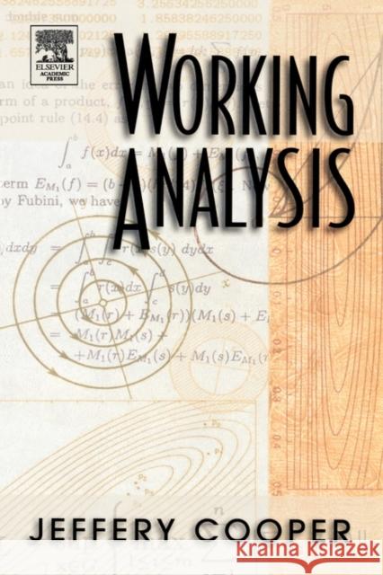Working Analysis Jeffery Cooper 9780121876043 Academic Press