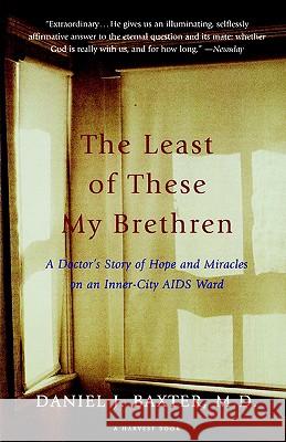 The Least of These My Brethren: A Doctor's Story of Hope and Miracles in an Inner-City AIDS Ward Daniel J. Baxter 9780156005883 Harvest/HBJ Book