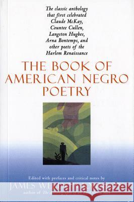 The Book of American Negro Poetry: Revised Edition James Weldon Johnson 9780156135399 Harcourt