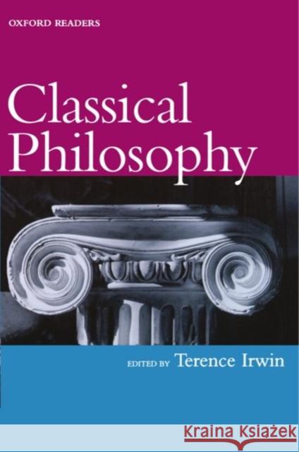 Classical Philosophy Terence Irwin 9780192892539 Oxford University Press