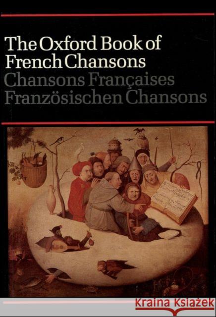 The Oxford Book of French Chansons Frank Dobbins 9780193435391 Oxford University Press