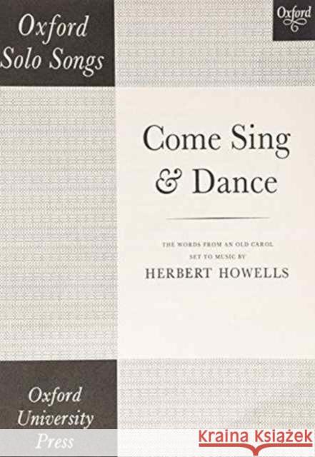 Come sing and dance  9780193454514 Oxford University Press