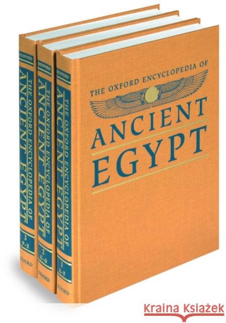 The Oxford Encyclopedia of Ancient Egypt Donald B. Redford 9780195102345 Oxford University Press, USA