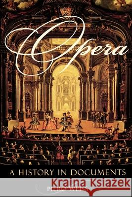 Opera: A History in Documents Piero Weiss 9780195116380 Oxford University Press