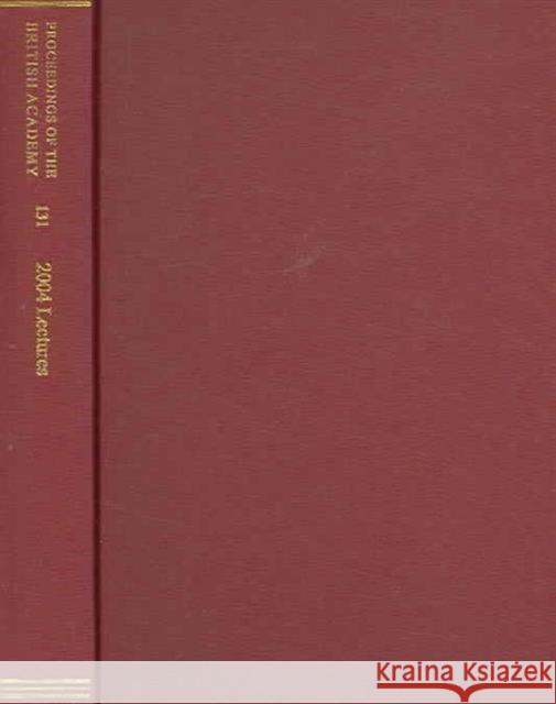 Proceedings of the British Academy, Volume 131, 2004 Lectures: Volume 131, 2004 Lectures Marshall Cbe Fba, P. J. 9780197263518 Oxford University Press