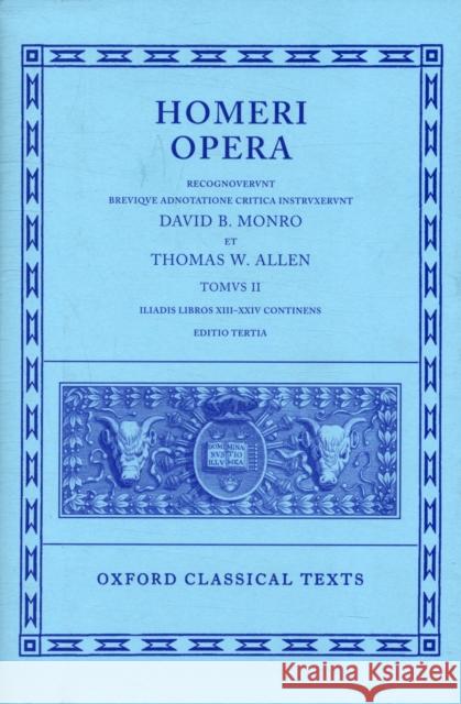 Homeri Opera Homer 9780198145295 Oxford University Press