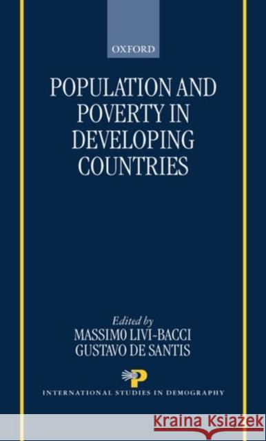 Population and Poverty in the Developing World Massimo Liv Gustavo D 9780198293002 Oxford University Press