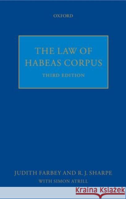 The Law of Habeas Corpus A D R Zellick 9780199248247 0