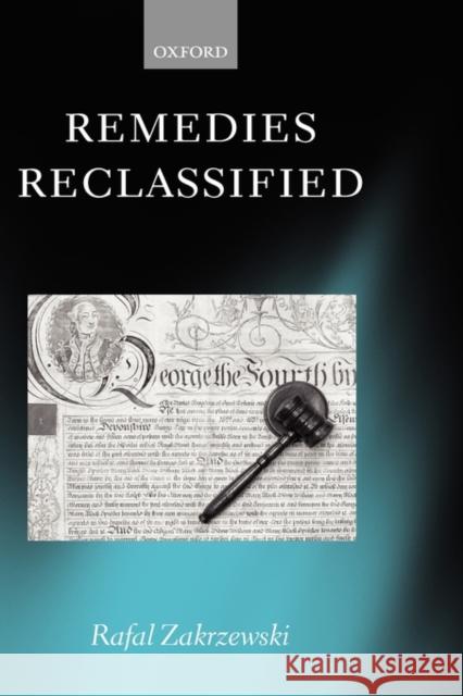 Remedies Reclassified Rafal Zakrzewski 9780199278756 Oxford University Press