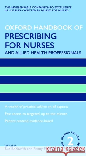 Oxford Handbook of Prescribing for Nurses and Allied Health Professionals Sue;Franklin Beckwith 9780199575817 Oxford University Press