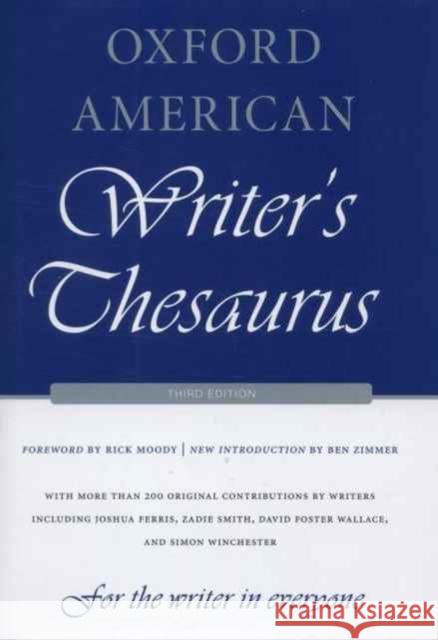 Oxford American Writer's Thesaurus David Auburn Rae Armantrout David Crystal 9780199829927 Oxford University Press, USA