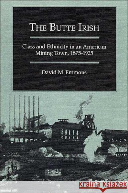 The Butte Irish: Class and Ethnicity in an American Mining Town, 1875-1925 Emmons, David M. 9780252061554 University of Illinois Press