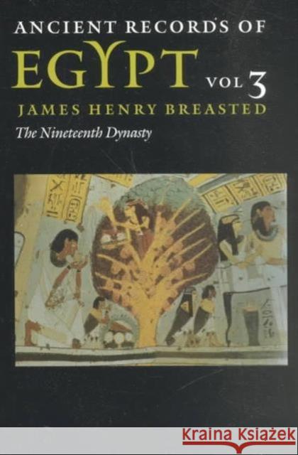 Ancient Records of Egypt: Vol. 3: The Nineteenth Dynasty Volume 3 Breasted, James Henry 9780252069758 University of Illinois Press