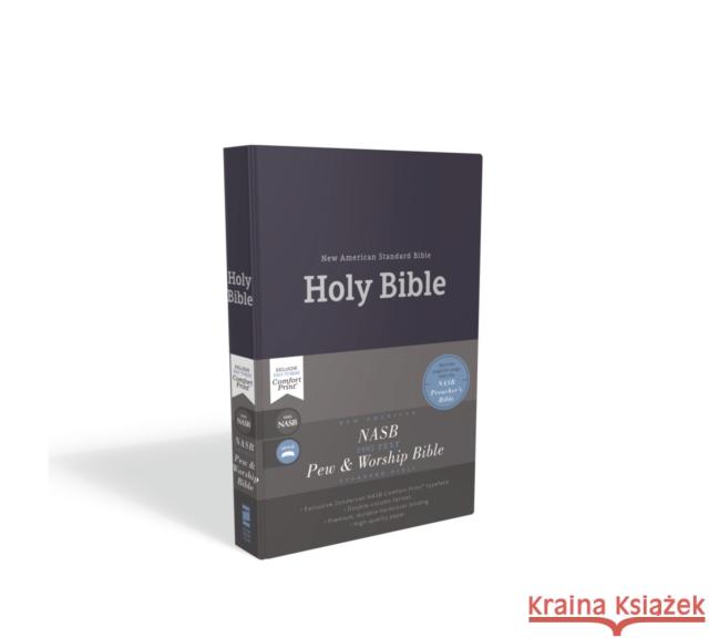 NASB, Pew and Worship Bible, Hardcover, Blue, 1995 Text, Comfort Print Zondervan 9780310451051 Zondervan