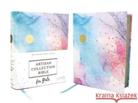 Niv, Artisan Collection Bible for Girls, Cloth Over Board, Multi-Color, Art Gilded Edges, Red Letter Edition, Comfort Print  9780310454250 Zonderkidz