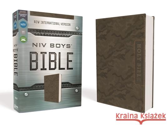 Niv, Boys' Bible, Leathersoft, Brown Camo, Comfort Print Zondervan 9780310455097 Zonderkidz