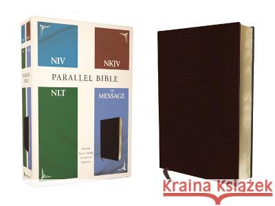 Niv, Nkjv, Nlt, the Message, (Contemporary Comparative) Parallel Bible, Bonded Leather, Burgundy Zondervan 9780310463047 Zondervan