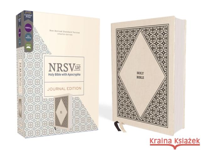 NRSVue, Holy Bible with Apocrypha, Journal Edition, Cloth over Board, Cream, Comfort Print Zondervan 9780310463696 Zondervan
