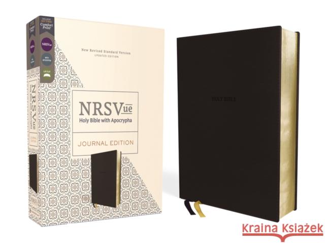 NRSVue, Holy Bible with Apocrypha, Journal Edition, Leathersoft, Black, Comfort Print Zondervan 9780310463719 Zondervan