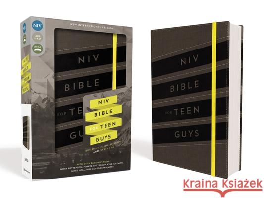 NIV, Bible for Teen Guys, Leathersoft, Charcoal, Elastic Closure: Building Faith, Wisdom and Strength Zondervan Publishing 9780310753025 Zondervan