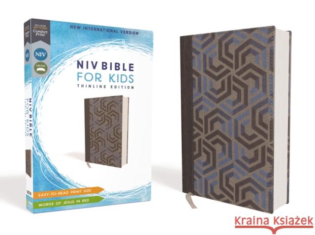 Niv, Bible for Kids, Cloth Over Board, Blue, Red Letter, Comfort Print: Thinline Edition Zondervan 9780310764076 Zonderkidz