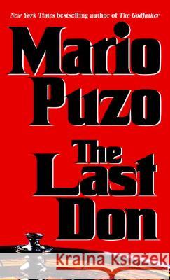 The Last Don Mario Puzo 9780345412218 Ballantine Books