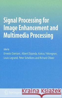 Signal Processing for Image Enhancement and Multimedia Processing Louis Legrand Albert Dipanda Kokou Yetongnon 9780387724997 Springer