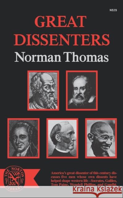 Great Dissenters Norman Thomas 9780393005295 R.S. Means Company