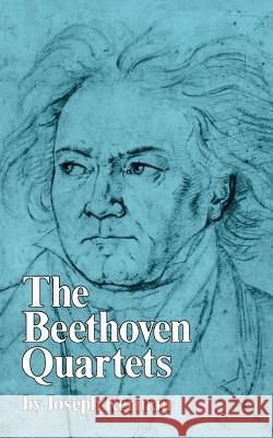 Beethoven Quartets Joseph Kerman 9780393009095 WW Norton & Co