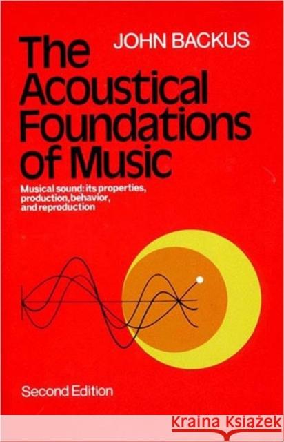 The Acoustical Foundations of Music John Backus 9780393090963 W. W. Norton & Company