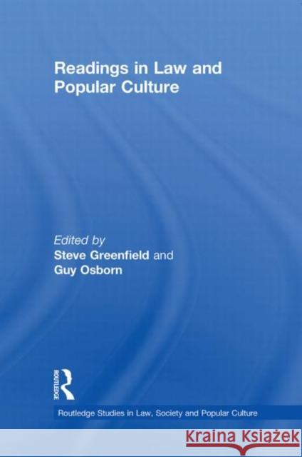 Readings in Law and Popular Culture Steven Greenfield 9780415651349 0