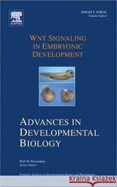 Wnt Signaling in Embryonic Development: Volume 17 Sokol, Sergei 9780444528742 Elsevier Science