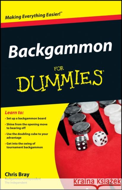 Backgammon For Dummies  9780470770856 John Wiley & Sons Inc