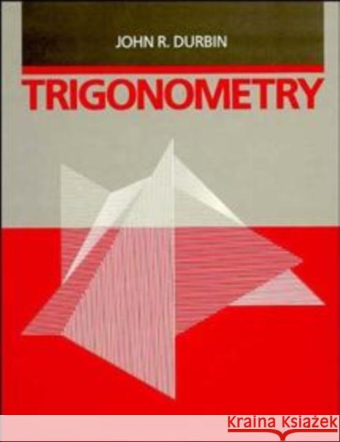 Trigonometry John R. Durbin Durbin 9780471033660 John Wiley & Sons