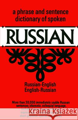 Dictionary of Spoken Russian United States War Department             U S War Department                       U. S. War Dept 9780486204963 Dover Publications