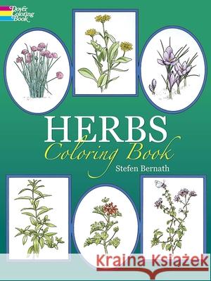 Herbs Coloring Book Stefen Bernath 9780486234991 Dover Publications