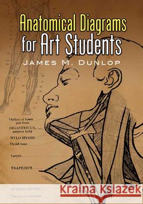 Anatomical Diagrams for Art Students James M. Dunlop 9780486457758 Dover Publications