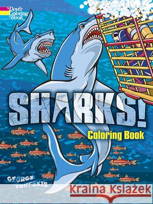 Sharks! Coloring Book  Toufexis 9780486490281 0
