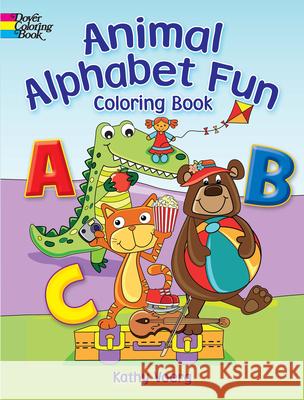 Animal Alphabet Fun Coloring Book Kathy Voerg 9780486836508 Dover Publications
